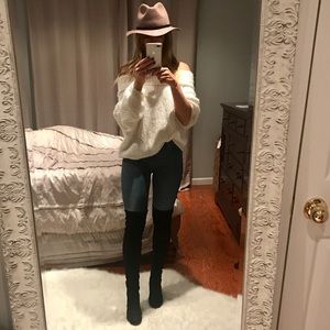 Stuart Weitzman Elevated Over the knee boots.